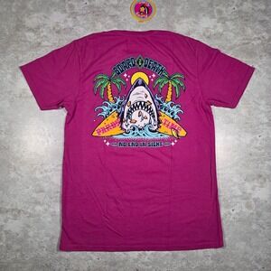 Party Time Board 2 Death T-Shirt in Peacock Pink - Size Large NWT